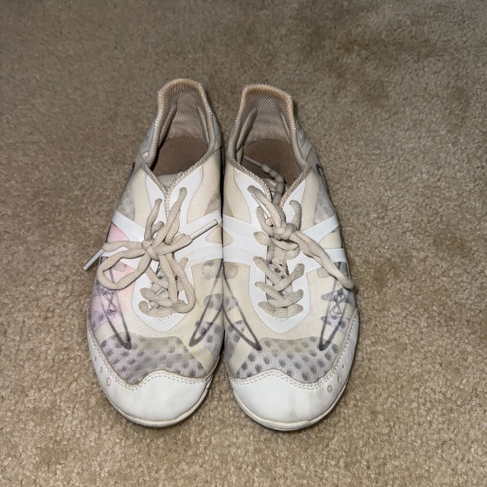 NFINITY White and Cream Athletic Shoes